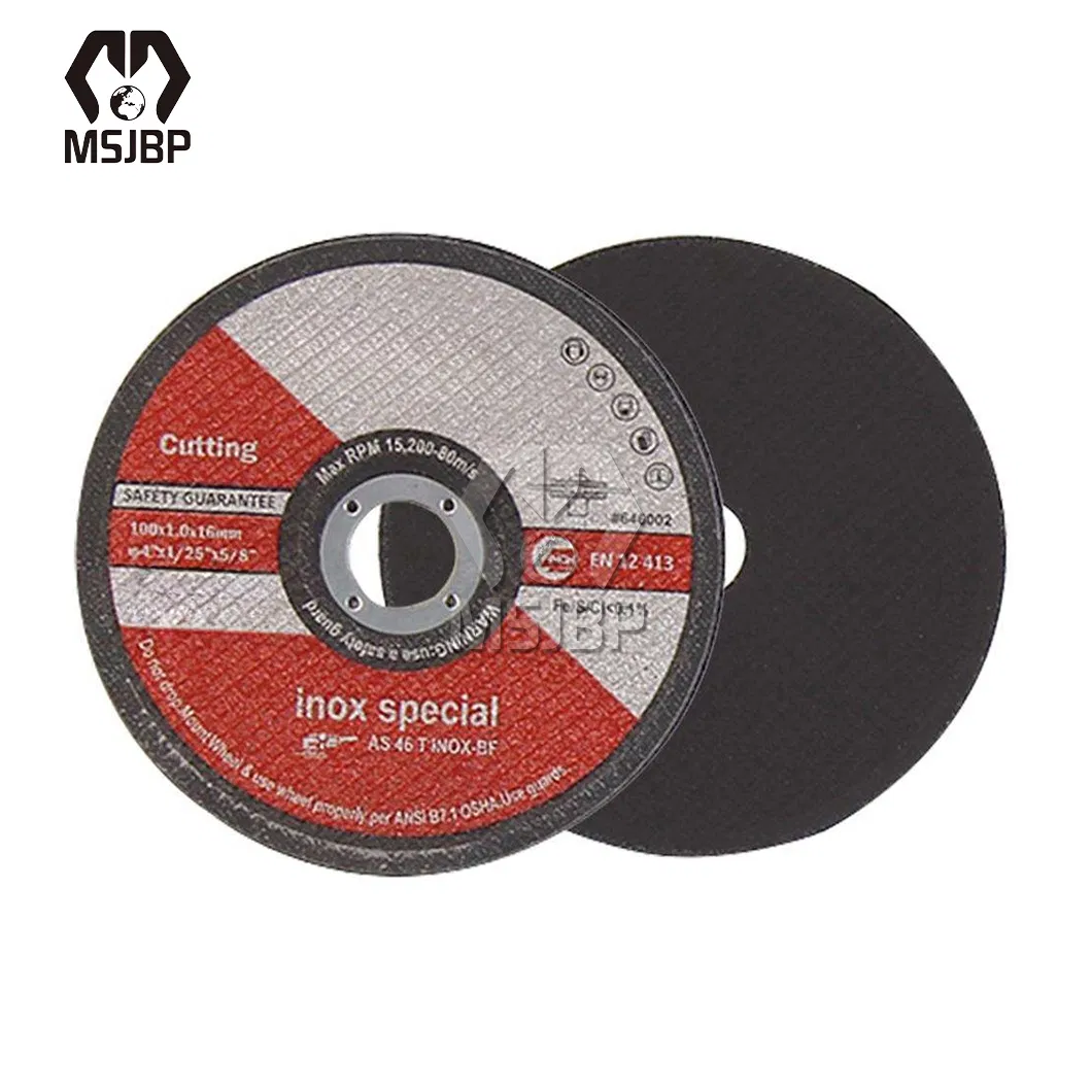 Msjbp Abrasive Wheel China Manufacturing 60 Grit T41 Ultra Thin Stainless Steel Cutting Disc
