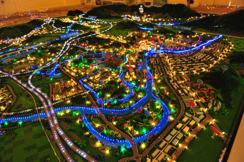 3D Customized Cultural Tourism City Overall Planning and Architectural Model