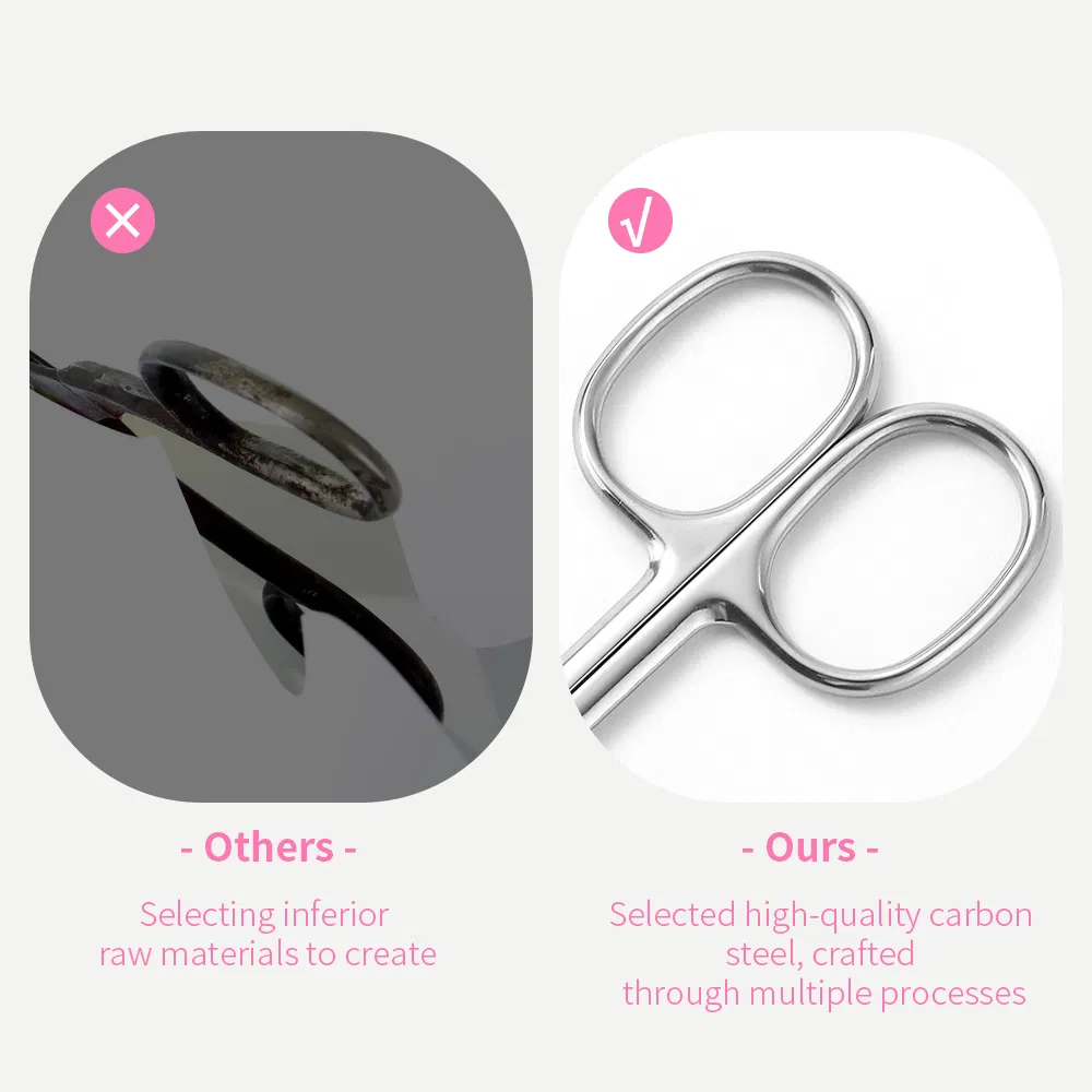 Makeup Eyelash Nail Barber Tailor Scissor Wholesale Stainless Steel Cosmetic Eyebrow Nose Hair Scissors