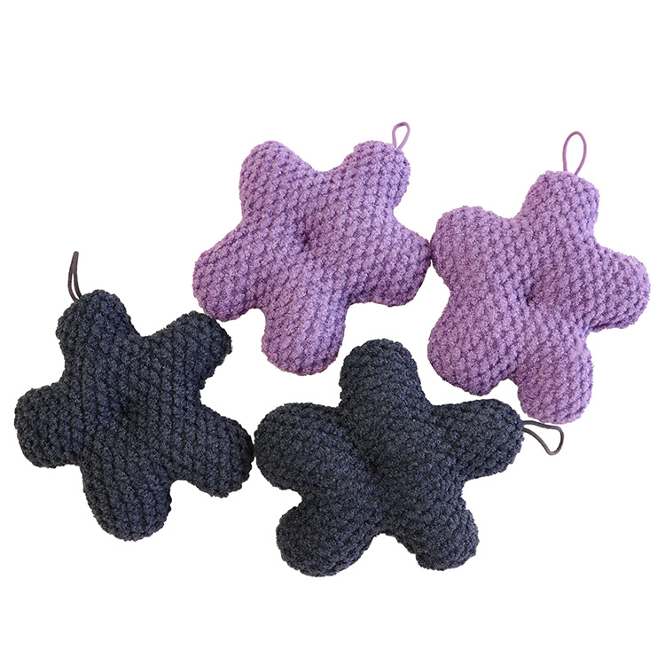 Exfoliating Sponge Wholesale Flower Shape Bath Shower Sponge Honeycomb Body Scrubber Exfoliating Bath Sponges