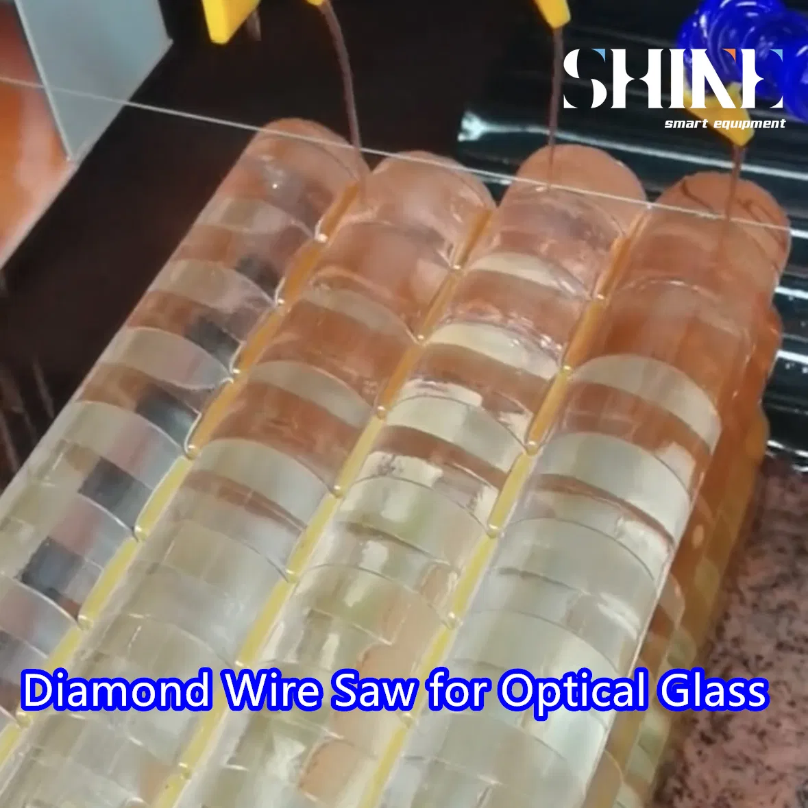 Precision Diamond Wire Cutting Machine for Optical Glass Blocks with Low Stress Cutting