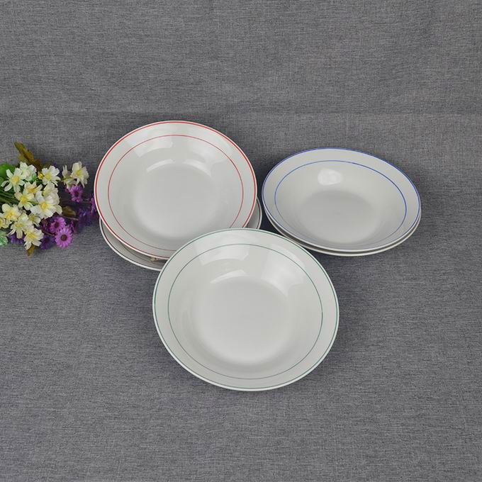 8"Soup Plate Color Line Porcelainware Ceramics Tableware