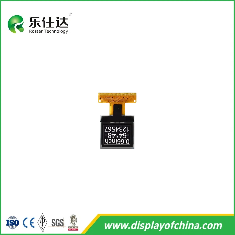 8-Bit/4-Wire Spi/I2c Interface 0.66inch 64X48 Graphic Flexible OLED Screen Display