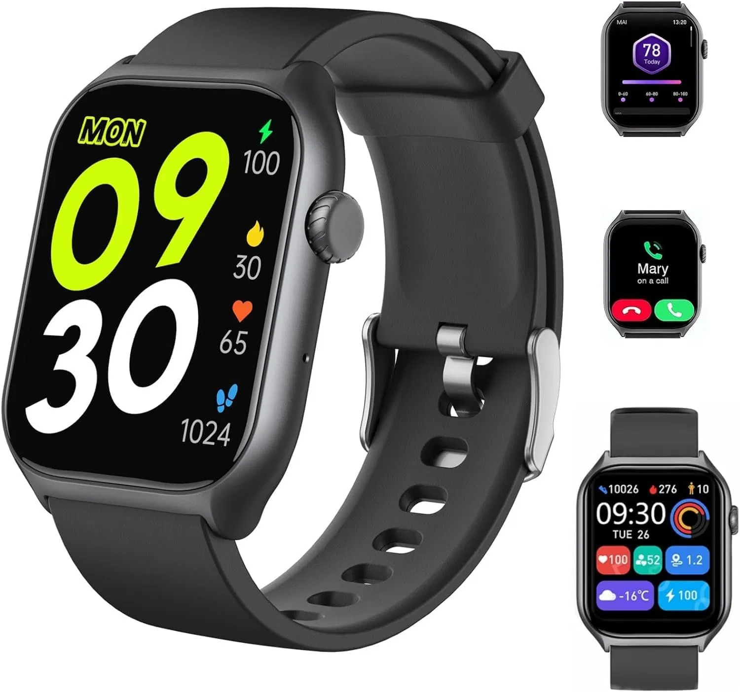 Умные часы Bluetooth с GPS и звонками, 100+ режимов спорта