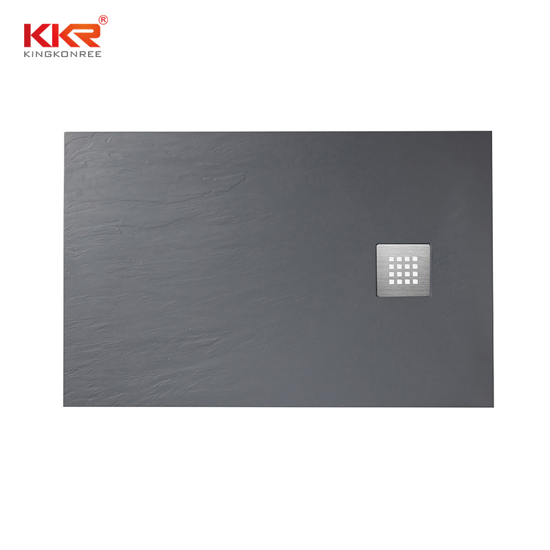 Black Bathroom Artificial Stone Shower Tray