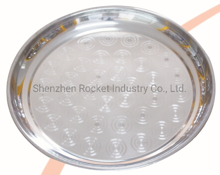 Made in China Cheap Stainless Steel Home Use Round Tray