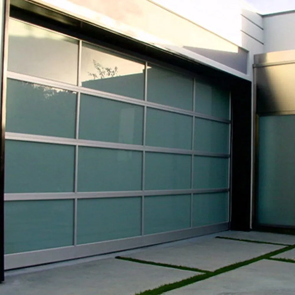 High-Quality Electric Glass Garage Doors with Safety Infrared Sensors for Homes
