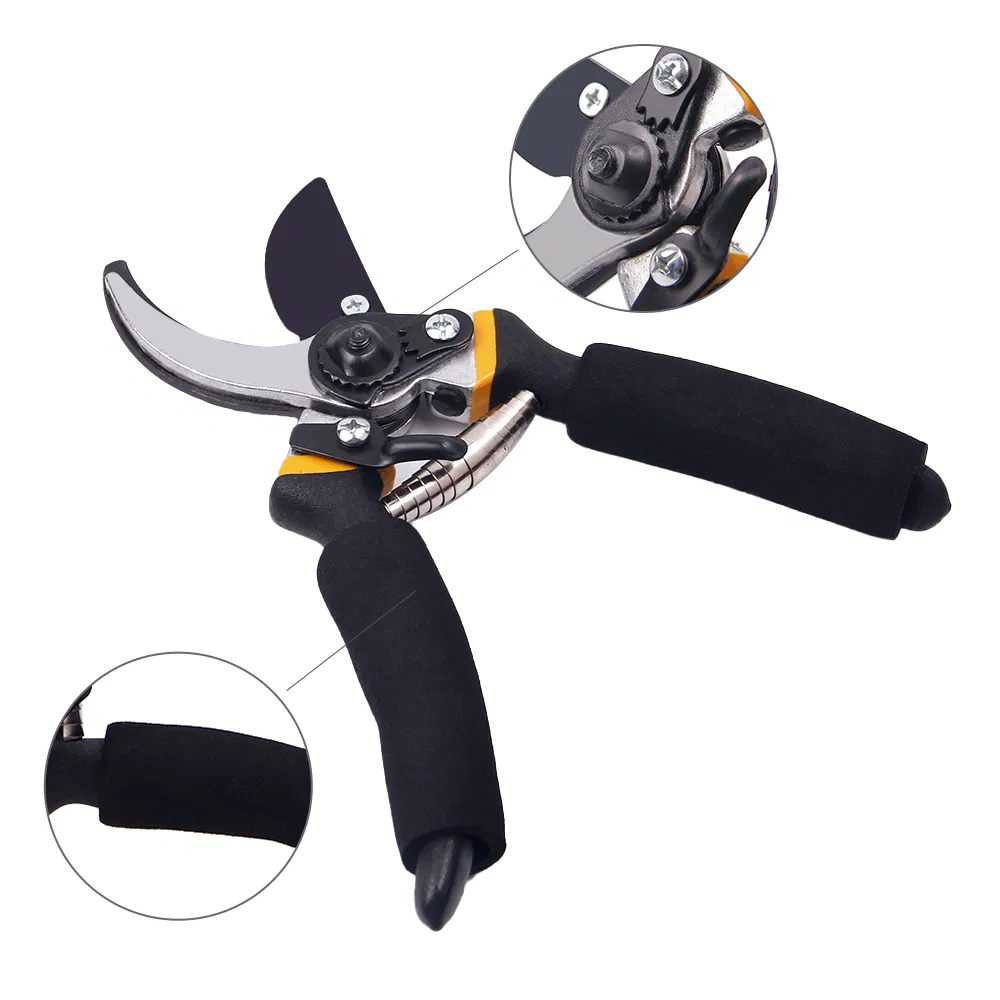 8" Professional Premium Titanium Bypass Pruning Shears Garden Tool