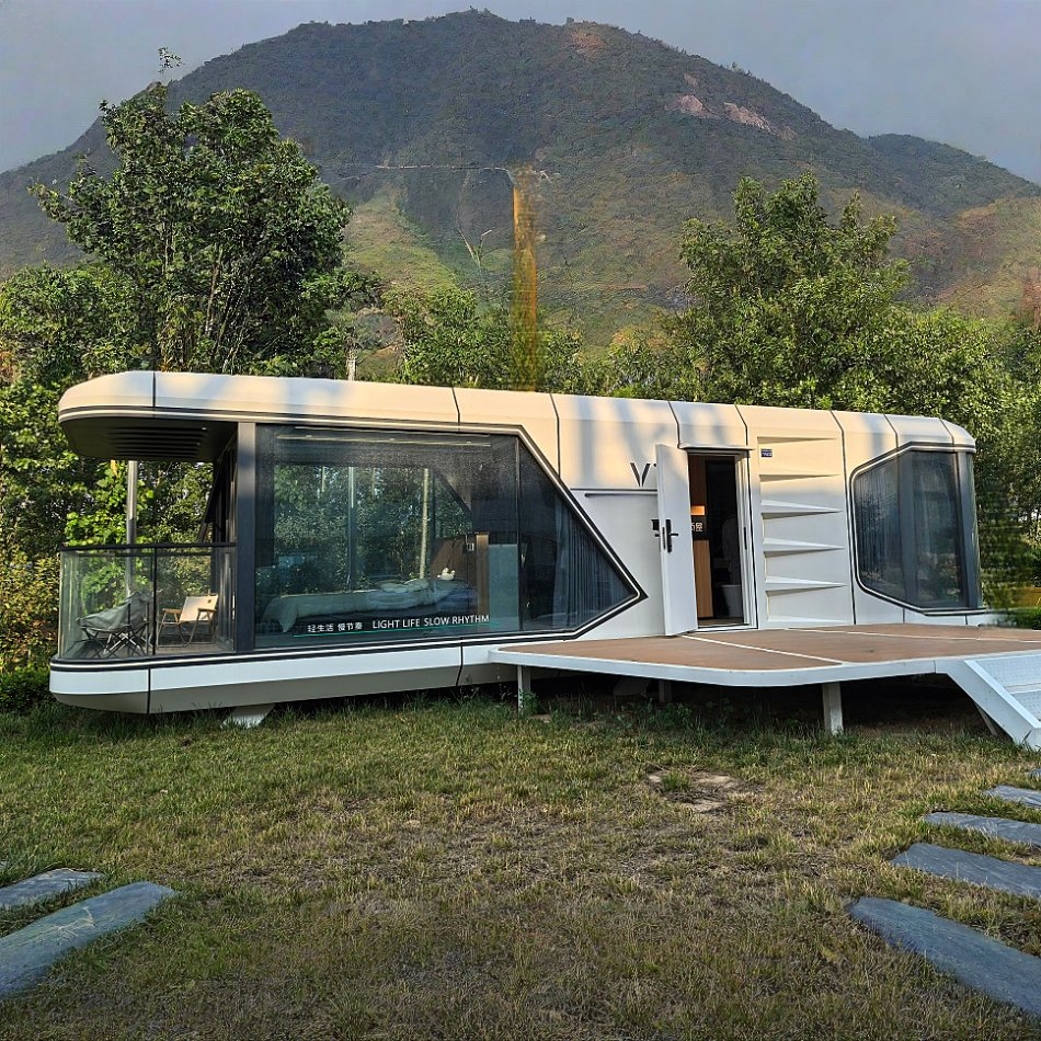 Homestay Space Pod House – Cross-Border Capsule Micro Villa with Mountain Scenic View