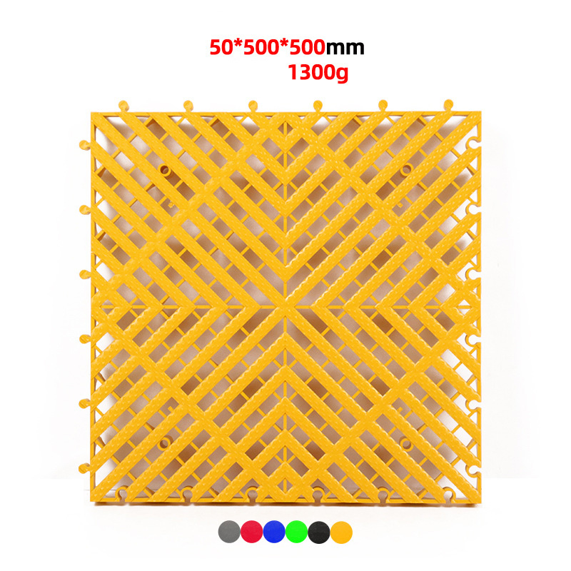 Пластиковая плитка для гаража, модульная, противоскользящая