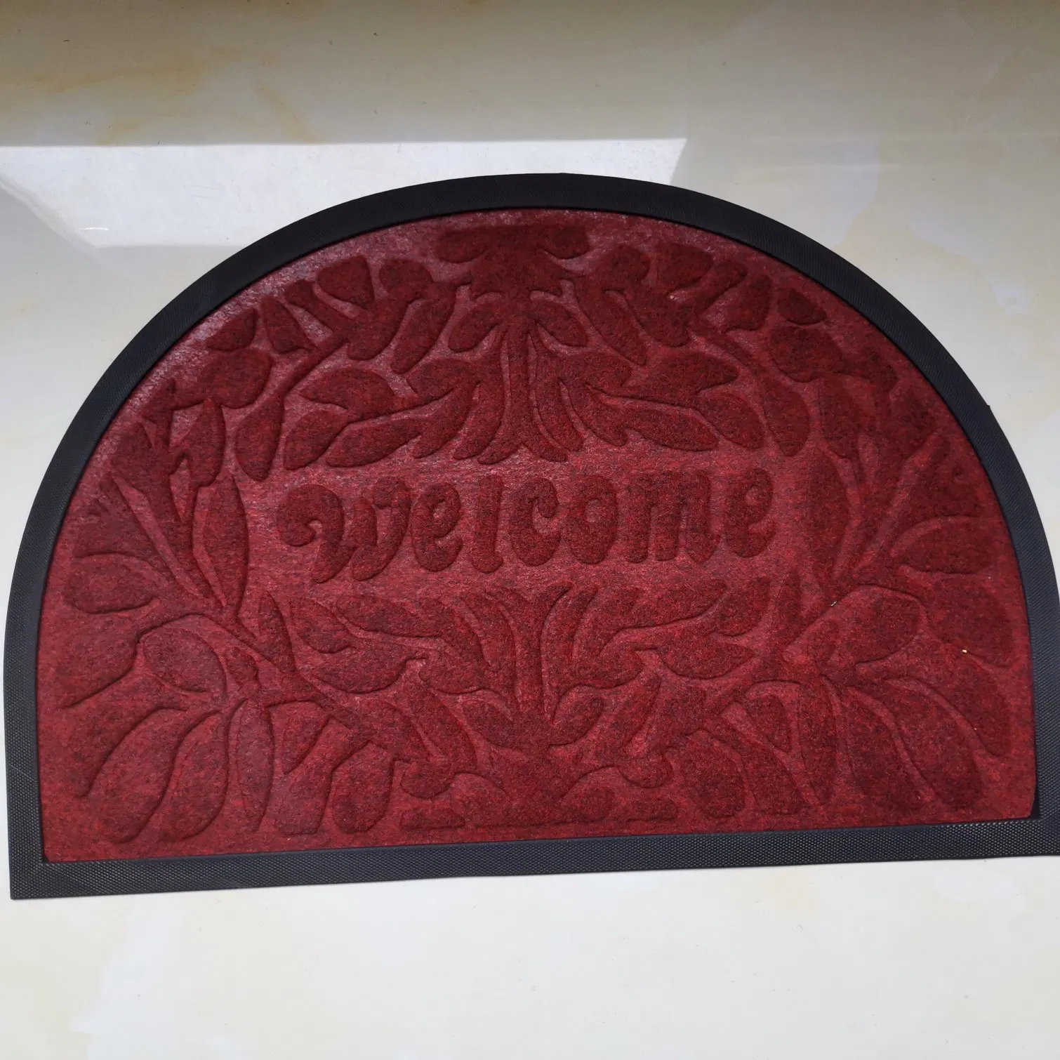 Custom Fabric Non-Slip Floor Square Front Door Foot Mat Indoor Clear Kitchen Door Mat