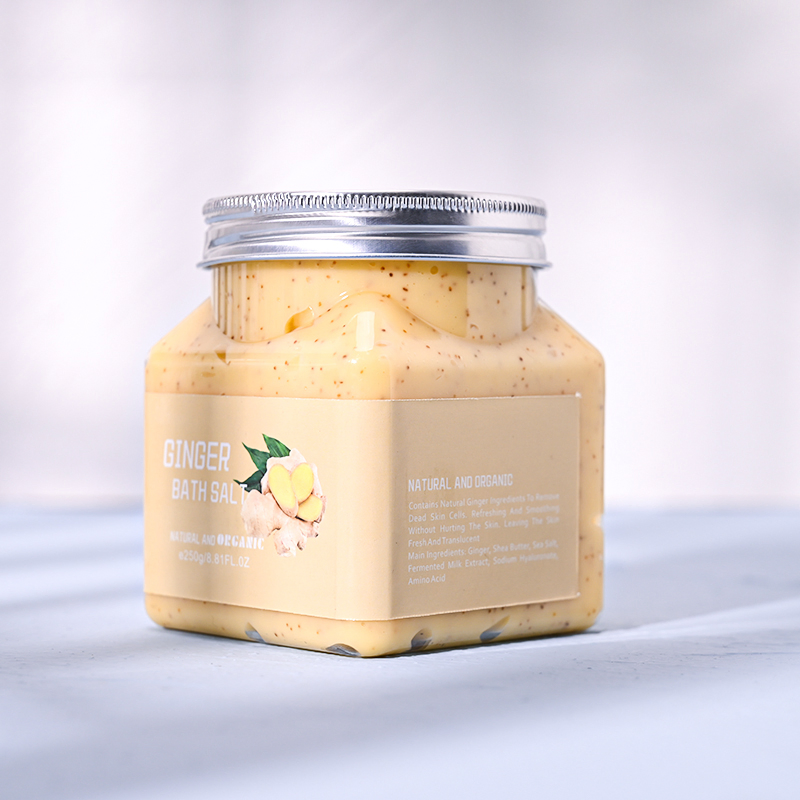 Aixin Private Label Ginger Body Scrub Moisturizing and Exfoliating Body, Face, Hand, Foot Scrub, Nourishes Skin, Deep Cleansing