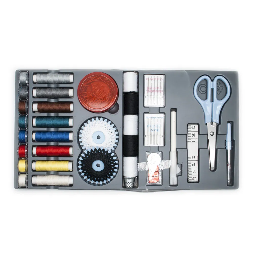 Europe Hot Sell Sewing Kit in Plastic Box