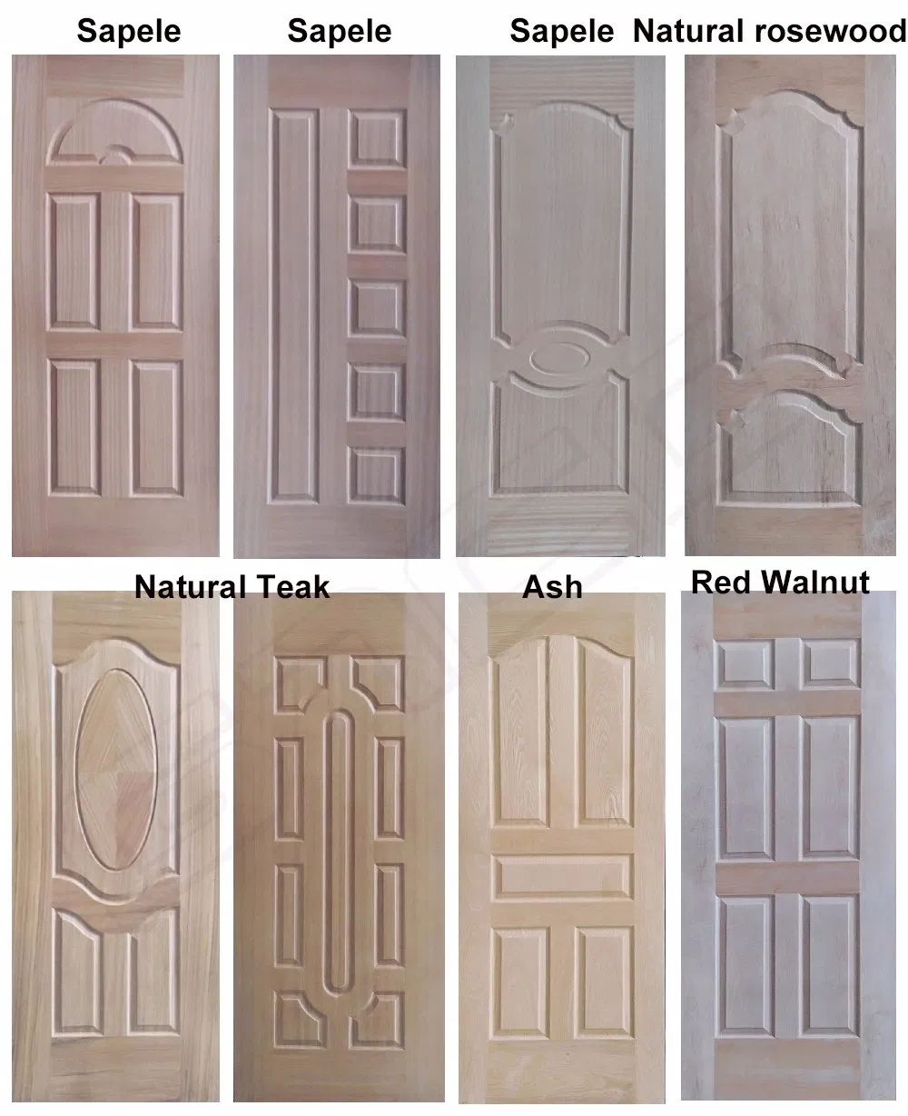 820*2050*3mm White Primer MDF/HDF Moulded Door Skin Panel White Primed HDF Molded Door Skin Interior HDF Wooden Door with CE