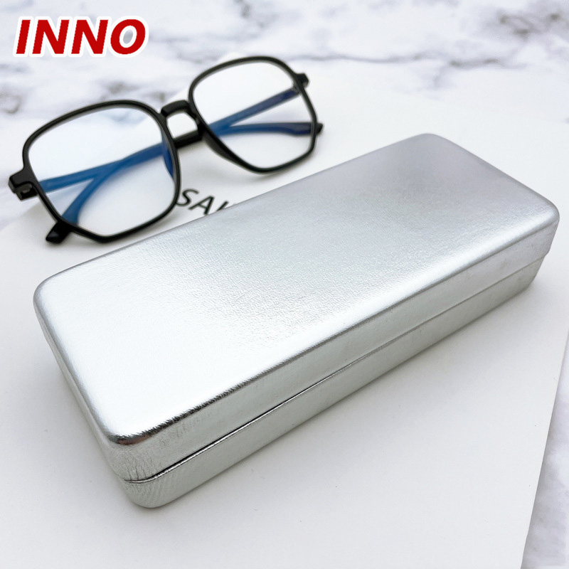 Inno-T106 New Model Glasses Case Manufacturer Wholesale Ins Style Rectangular Iron Eyeglasses Box, Customized Logo, Made in China