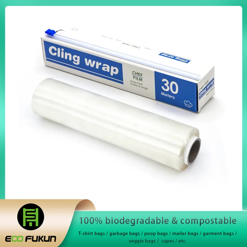 Biodegradable Cling Wrap for Food, Eco-Friendly Commercial Use Wrap Stretch Film