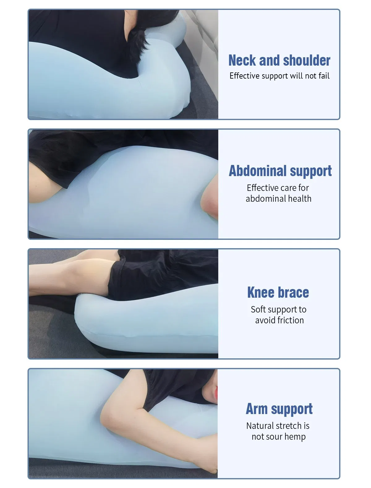 Soft Pregnancy Support Pillow Ergonomic Maternity Body Pillow OEM ODM