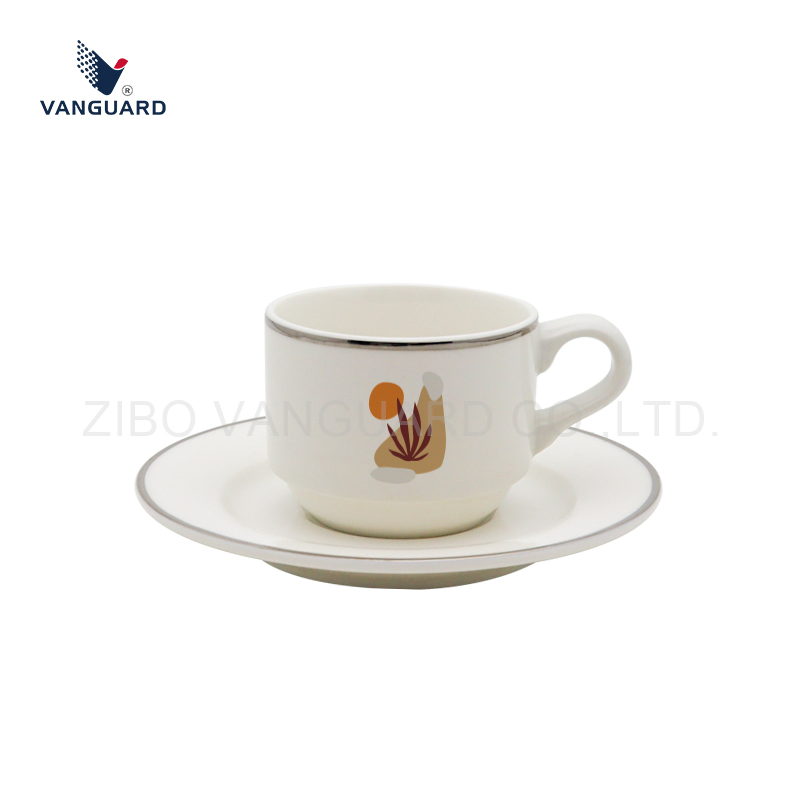Фарфоровый набор чашка с блюдцем для кофе и чая