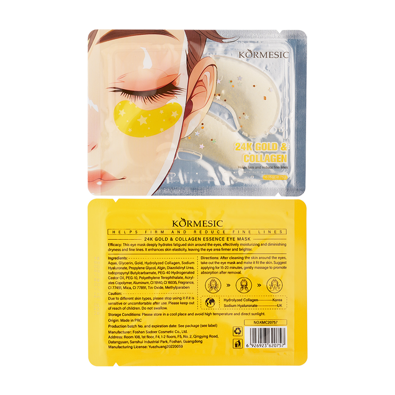 Revitalizing 24K Gold and Collagen Eye Mask for Youthful Skin