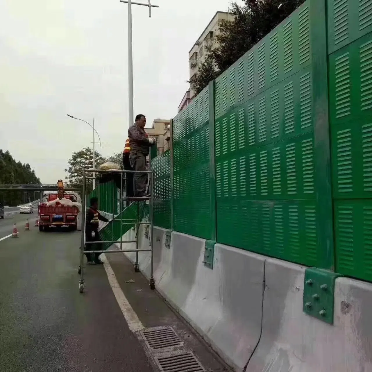 Industrial Acoustic Noise Barrier Panel for Railway / Road / Construction