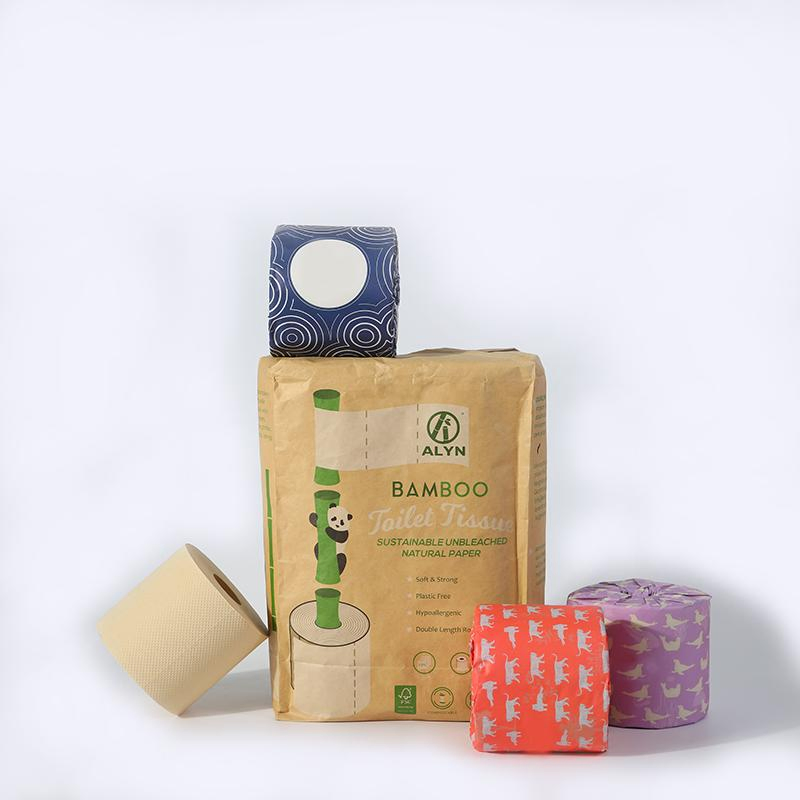 Mexico Toilet Paper Customized Thinner Wrapper Paper Tissue Sanitary Toilet Paper Bamboo Roll