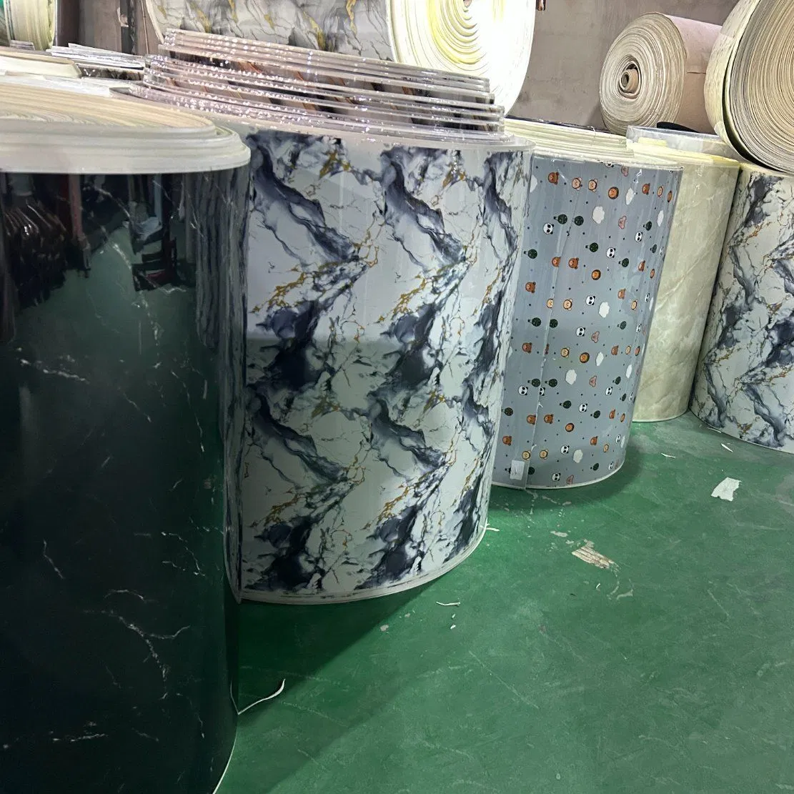 Durable Marble Effect 30X60cm PVC Wall Stickers for Home Decor