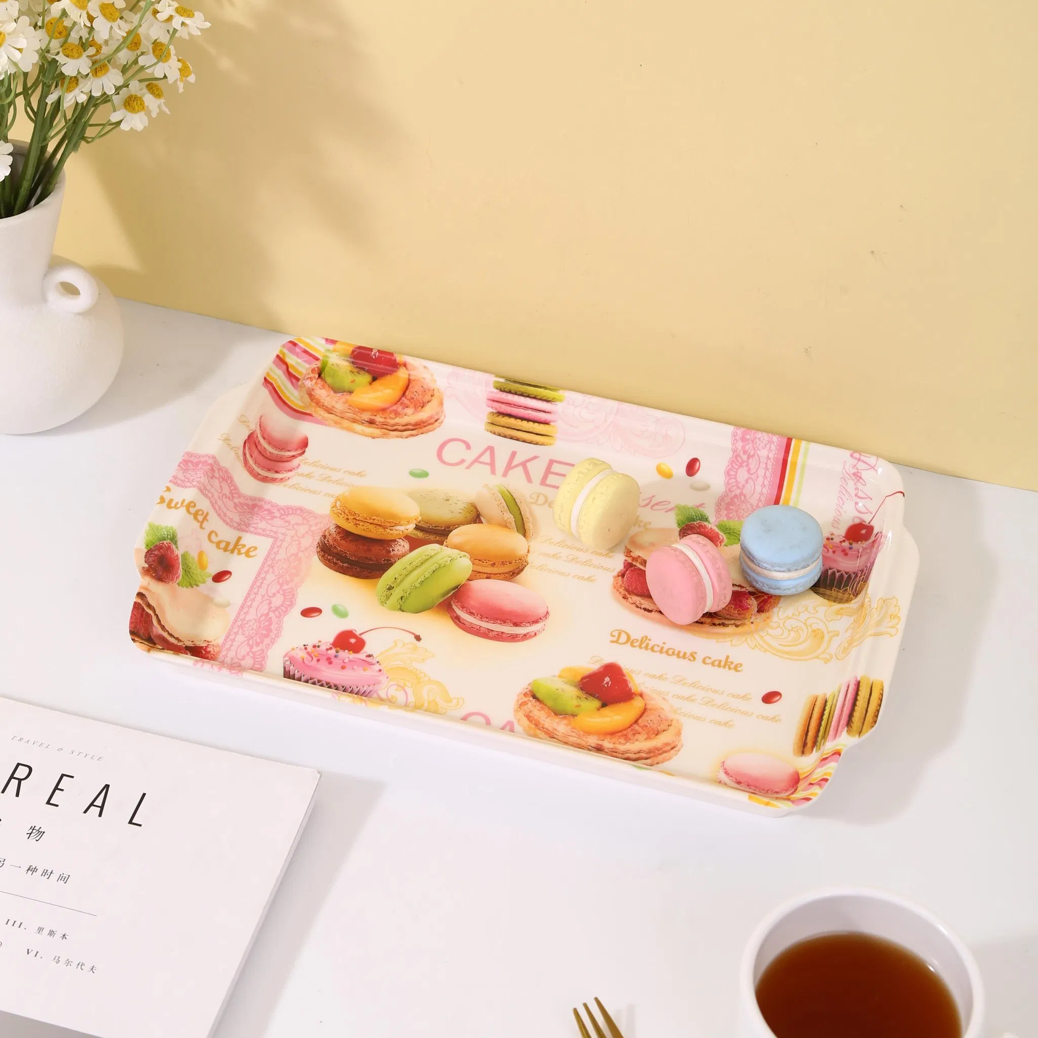 All-Purpose Practical Pallet New Design Factory Outlettower Design Tray 100% Melamine Tableware