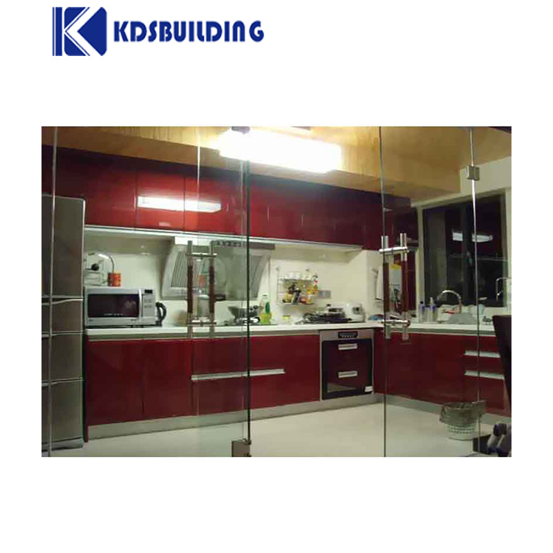 Glossy White U Shaped Kitchen Cabinets Modular Lacuqer Kitchen Furniture Cabinet