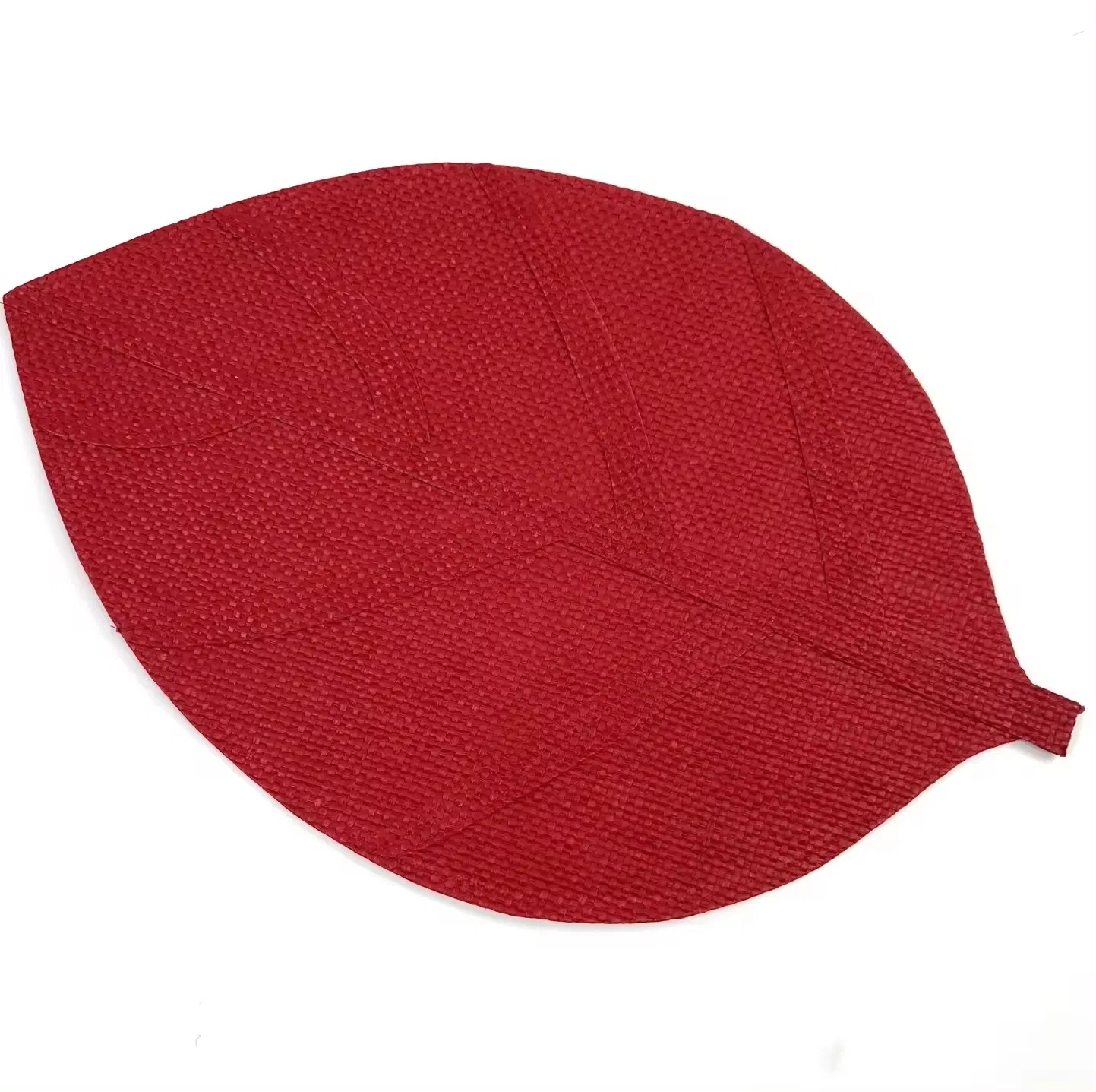 Paper Woven Leaf Shaped Irregular Home Decoration Placemats