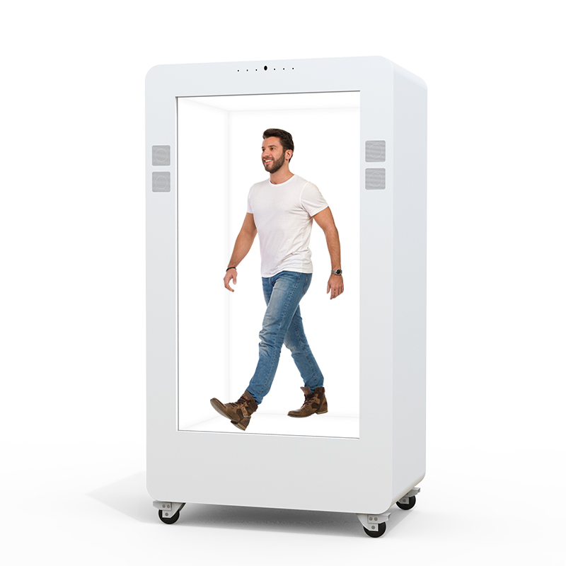 32 Inch Transparent Showcase Ai Holobox Holographic Display 3D LCD Digital Signage