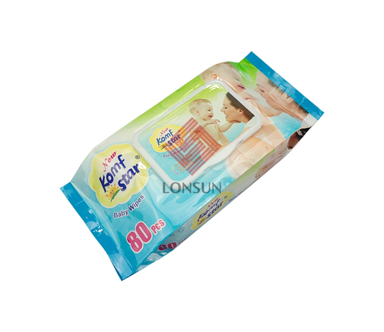 China Manufacturer Customized Logo 80PCS Baby Wipes for Sensitive Skin