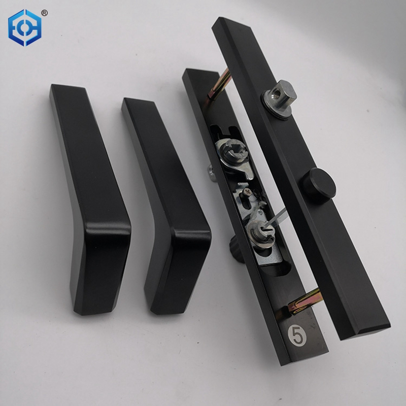 Zinc Alloy Diecast Black Patio Door Handle Openable Window Handles