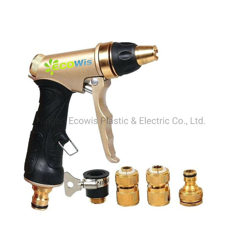 Quick Coupling Heavy Duty Metal Garden Hose Spray Nozzle