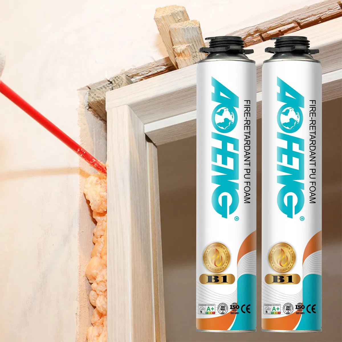 Fire-Rated Polyurethane Foam B1 Sealant for Sealing Cracks and Joints with Long-Lasting Fire Protection
