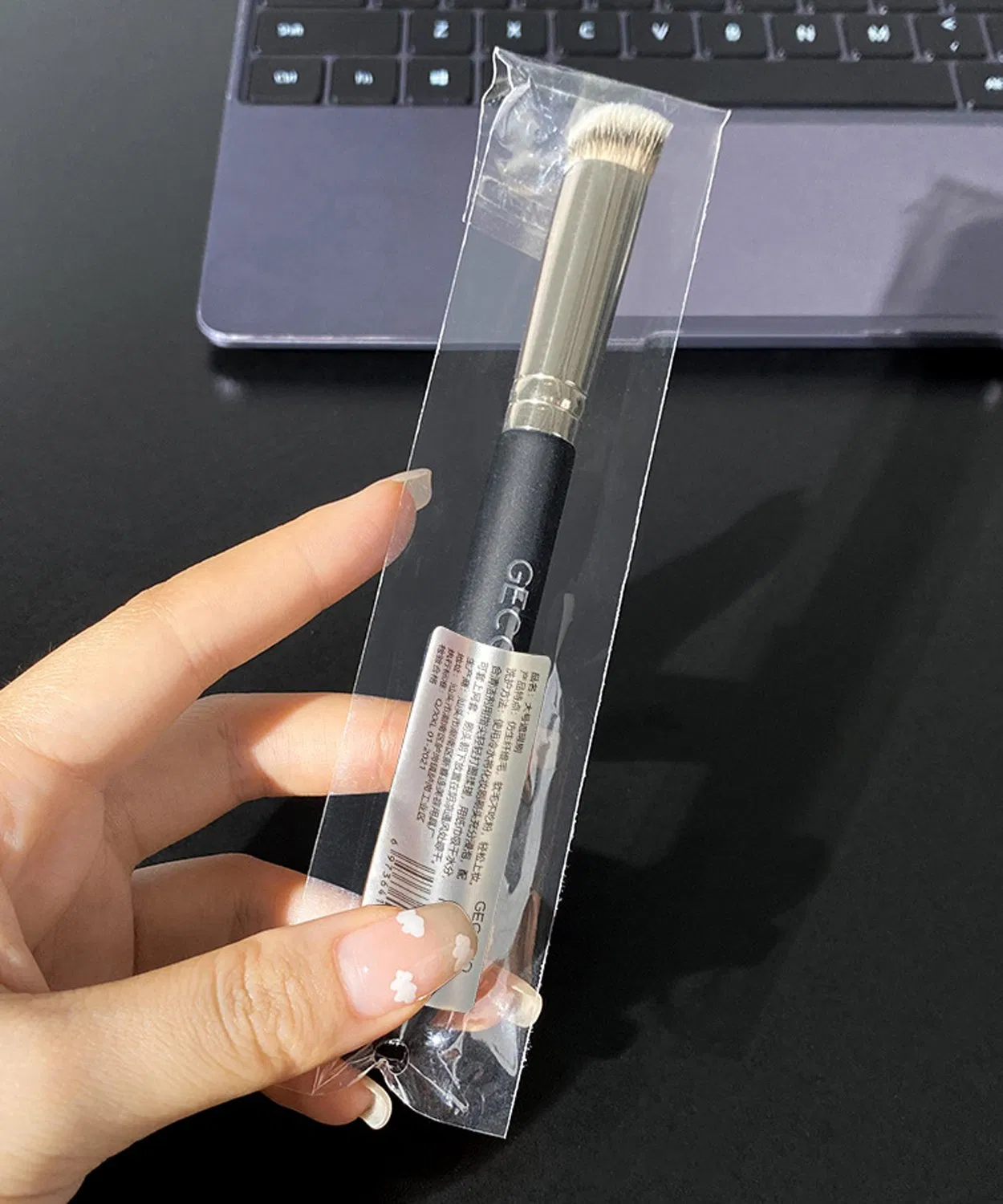 Under Eye Mini Angled Flat Top Kabuki Nose Contour with Powder Liquid Cream Cosmetic PRO Small Makeup Foundation Concealer Brushes