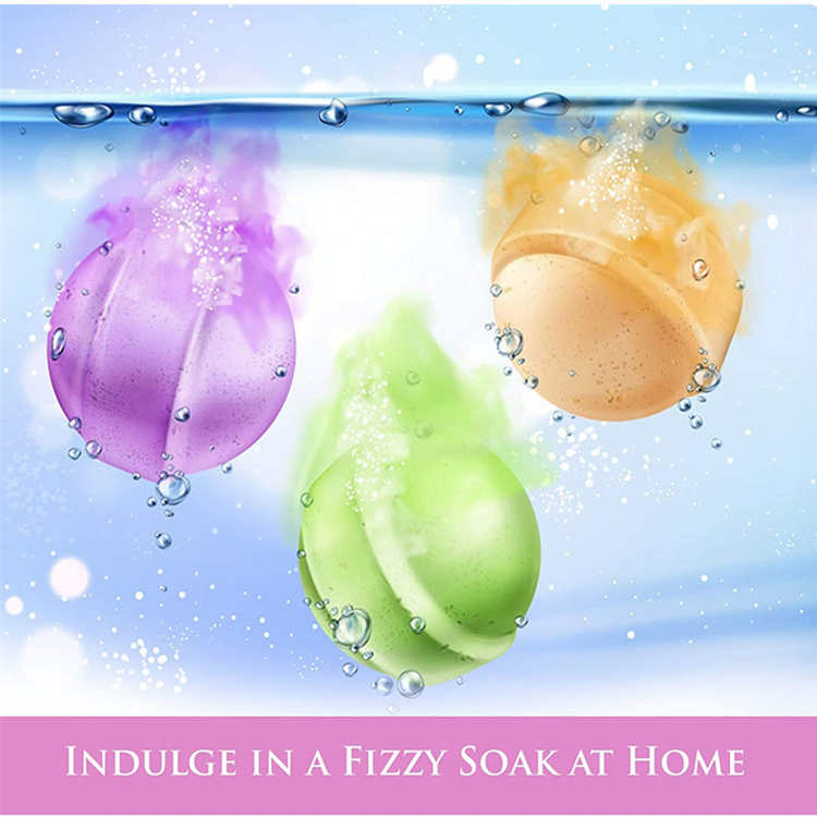 Advanced Custom Fizzy Bath Bombs Gift Set with Natural Essential Oils