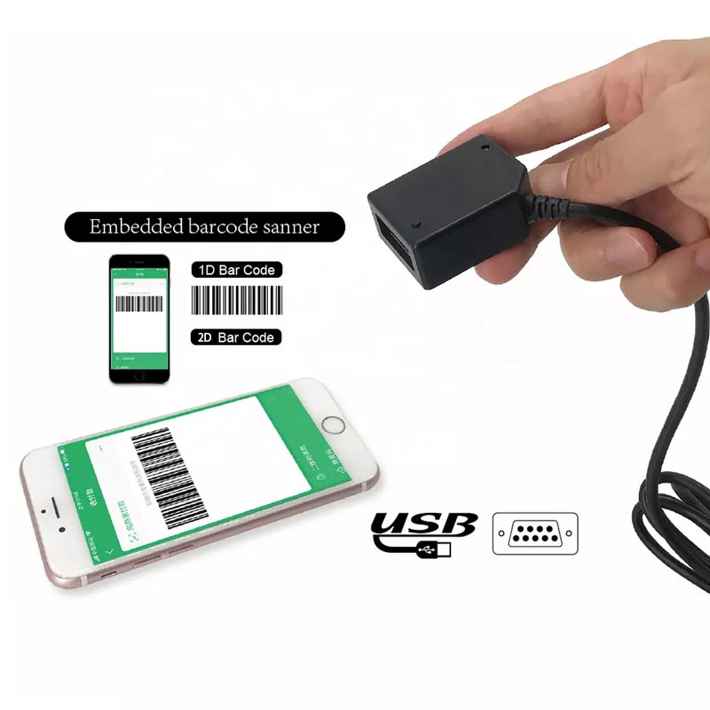 OEM Custom Auto Sensor Scanner Module RS232 USB Fixed Mount Embedded Barcode Scanner Module