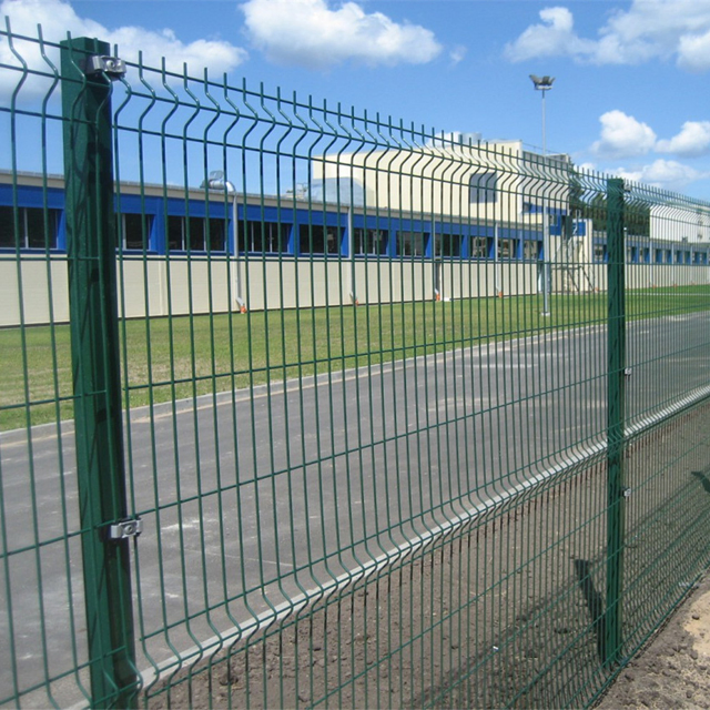 China Factory Powder Coated Security Metal Welded Grid Panel 3D Fence