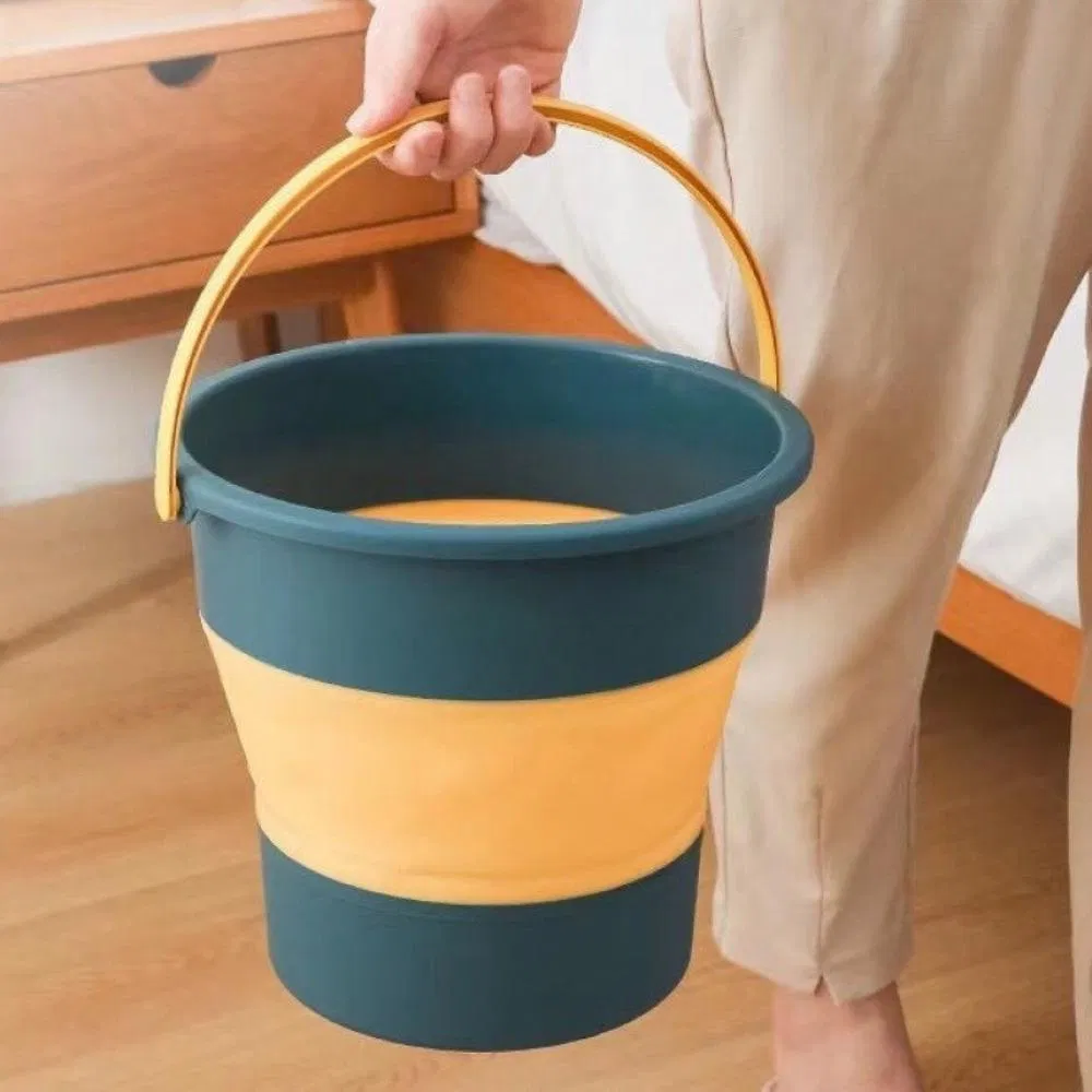 Collapsible 10L Barrel Outdoor Fishing Bucket Camping Car Travel Bl20616