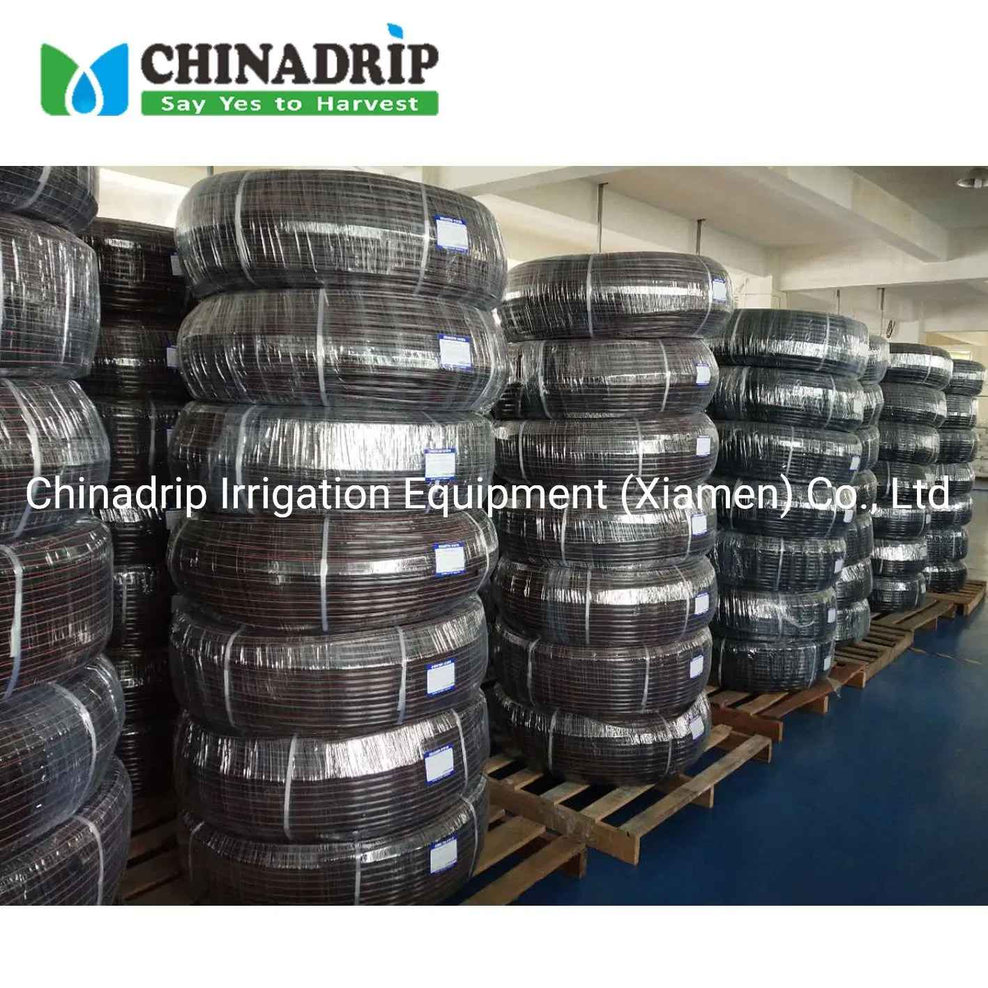 HDPE/PE Material Drip Tape/Pipe with Flat Inline PC Dripper Drip Irrigation Manufacturing