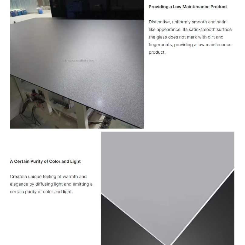 4mm 5mm 6mm 8mm 10mm 12mm 1830mmx2440mm Art Architectural Decorative Tempered Frosted Glass for Shower Enclosure Partition