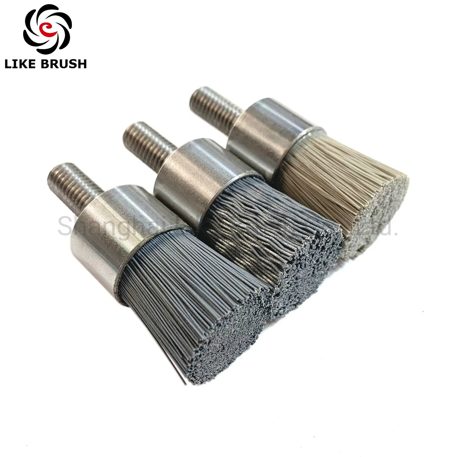 120 Grit Straight Aluminum Oxide Abrasive Nylon End Brushes