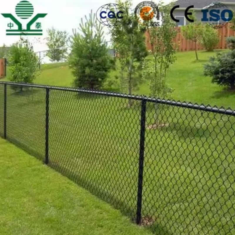 PVC Coated 1.8mm 30× 30mm 1200mm Chain Link Fence for Public Parks