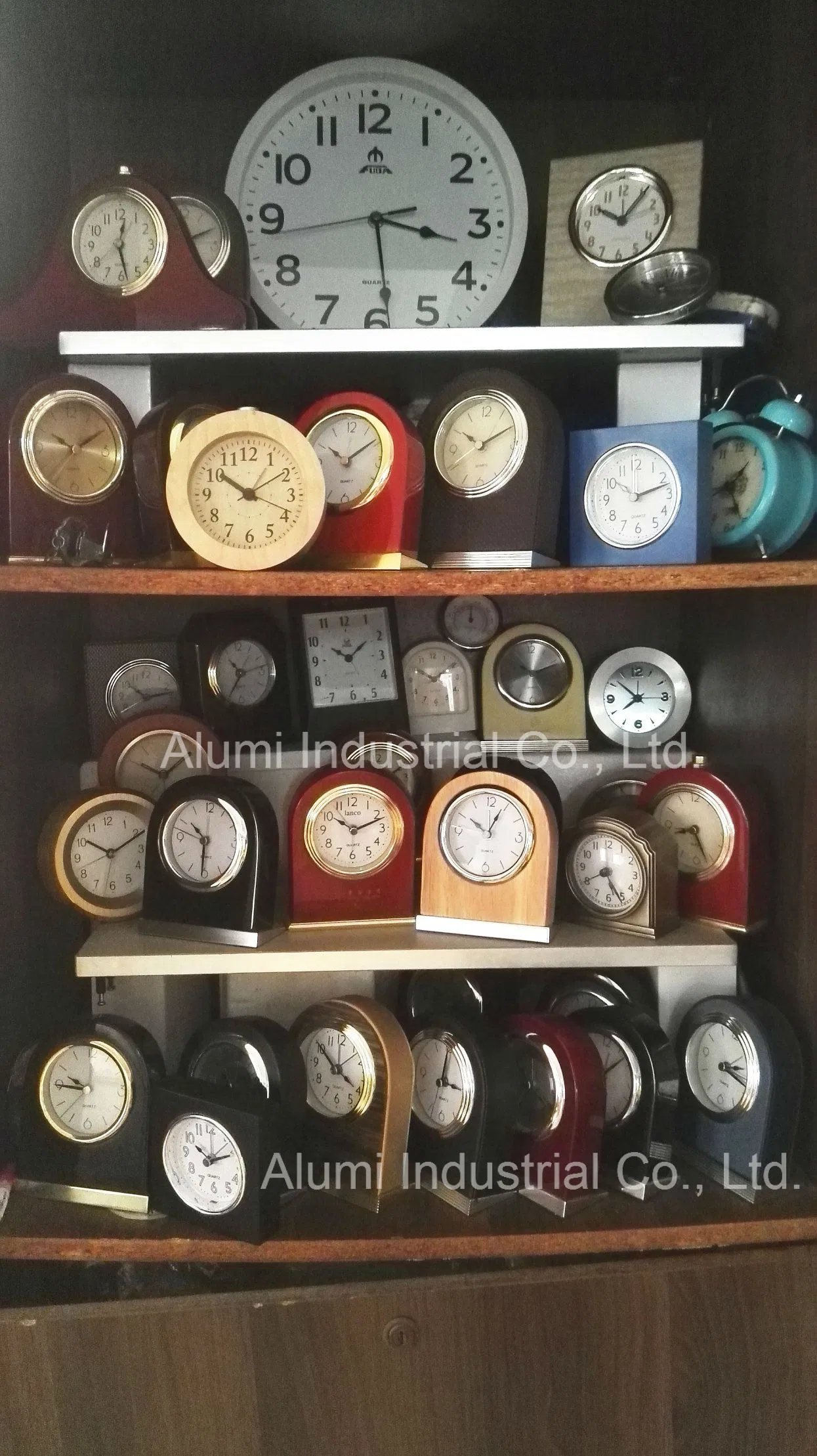 Hotel PU Leather Cover Desktop Alarm Clock