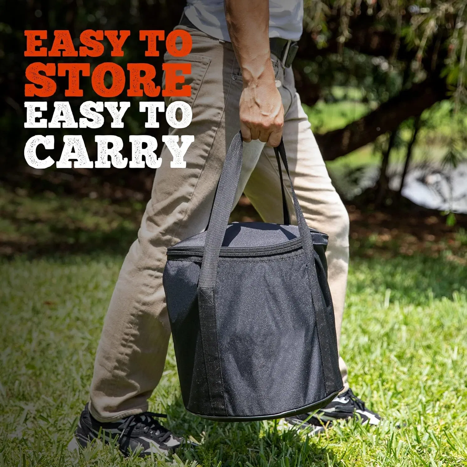 Чугунный казан на 3 ножках Potjie для готовки на огне