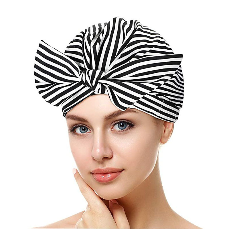 Customized Designer Stylish Reusable Adjustable Extra Large Womens Bath Shower Cap
