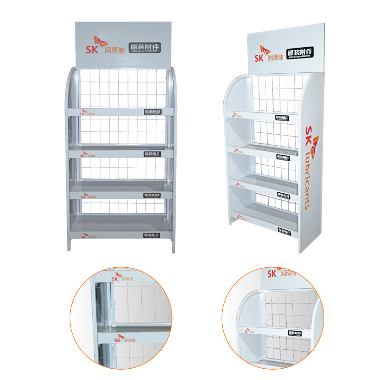 Stylish Oil Shelf for Shopping Mall and Retail Shelf Display