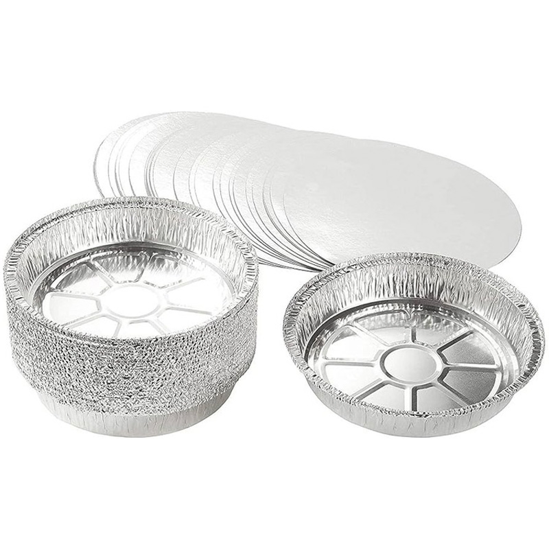 Factory Price Round 7 8 9 Inch Food Baking Foil Pan Tray