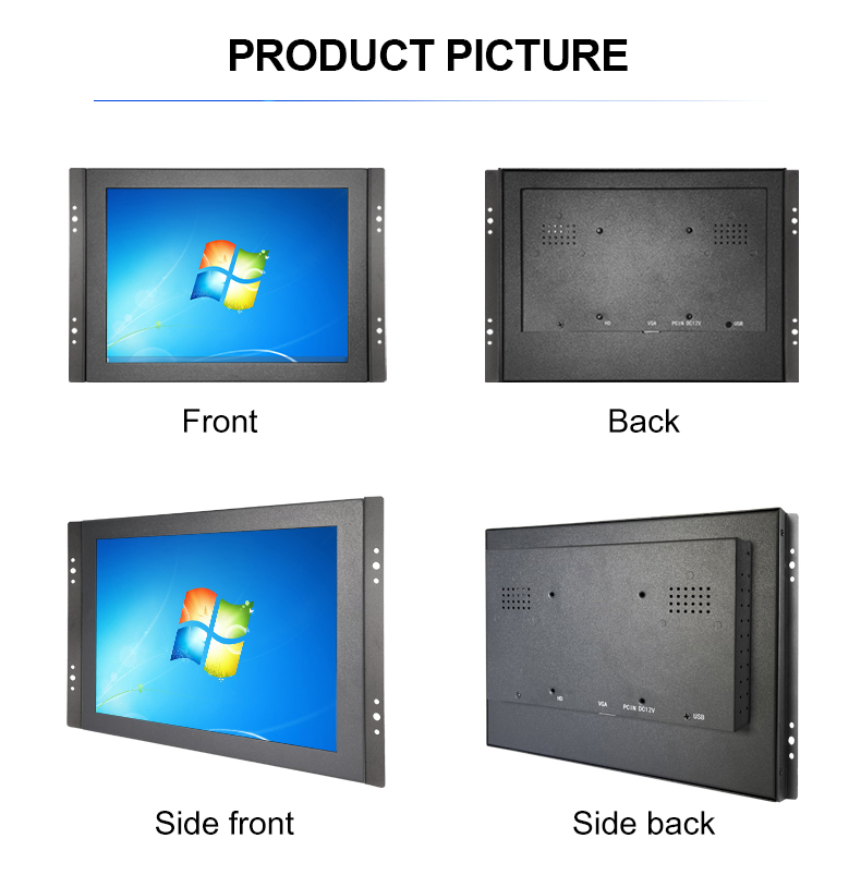 High Quality 19'' Metal Case Open Frame LCD Touch Screen Industrial Monitor