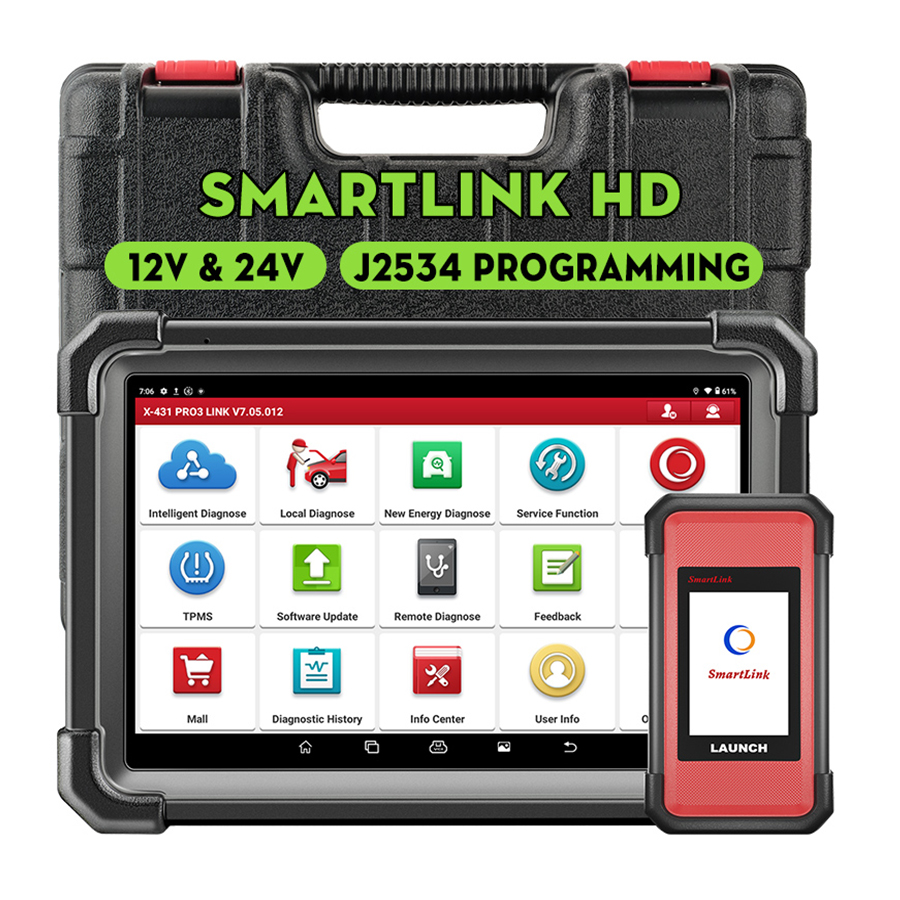 Автосканер OBD2 X431 PRO3S для грузовиков 12В/24В SmartLink HD